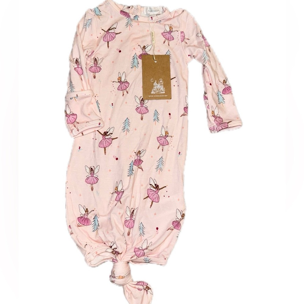 Angel dear 0-3 Month sugar plum fairies bamboo gown new